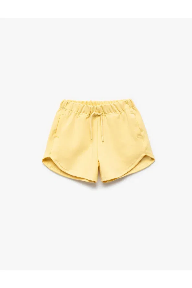 Детские шорты для девочек с эластичным поясом Koton, Yellow