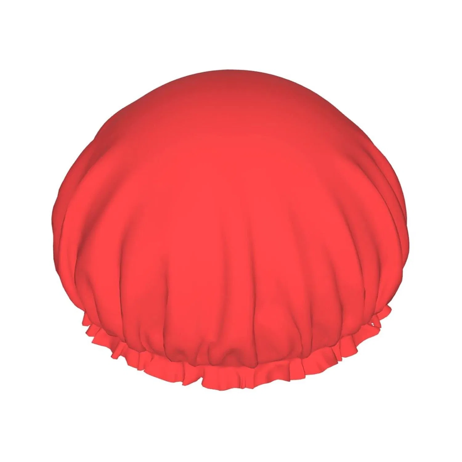 Шапочка для душа двойной слой, водонепроницаемая, Ahdyr, Coral Red
