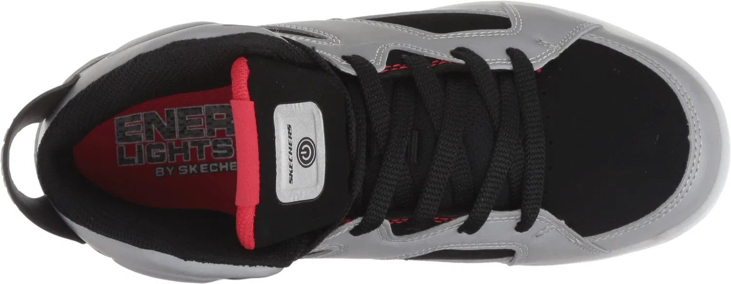 Детские кроссовки для мальчиков с высоким верхом E-pro- Show Stopper Skechers, Silver Black Slbk — фото 3