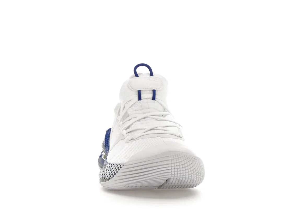 Детские кроссовки для баскетбола Under Armour Curry 6, White/Royal-White — фото 2