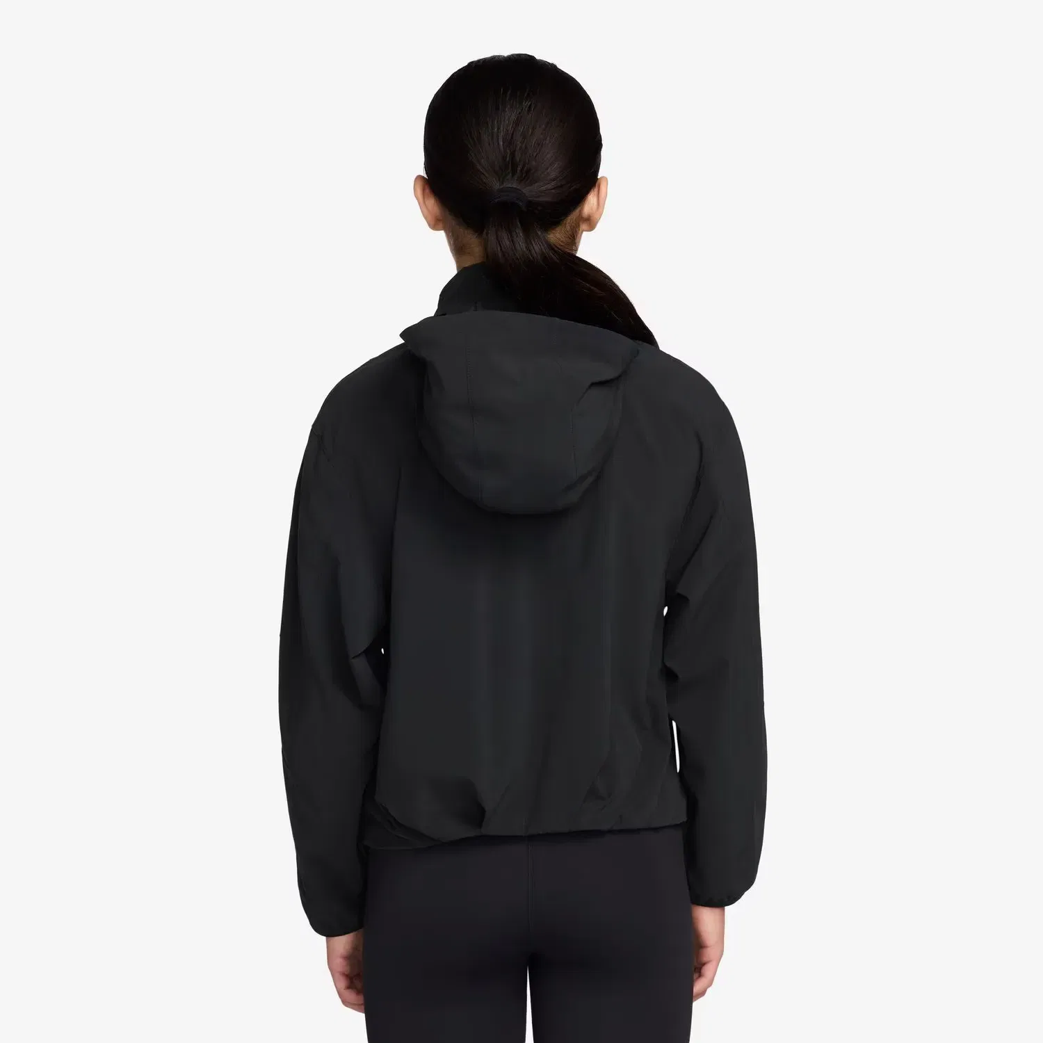 Детская куртка для девочек с УФ-защитой Nike MAVN Rpl Uv Run Jkt, Negro — фото 2