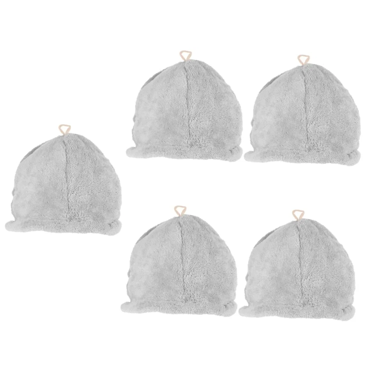 Шапочка для душа, Healeved, набор 5 шт, 32x25x2 см, Grey