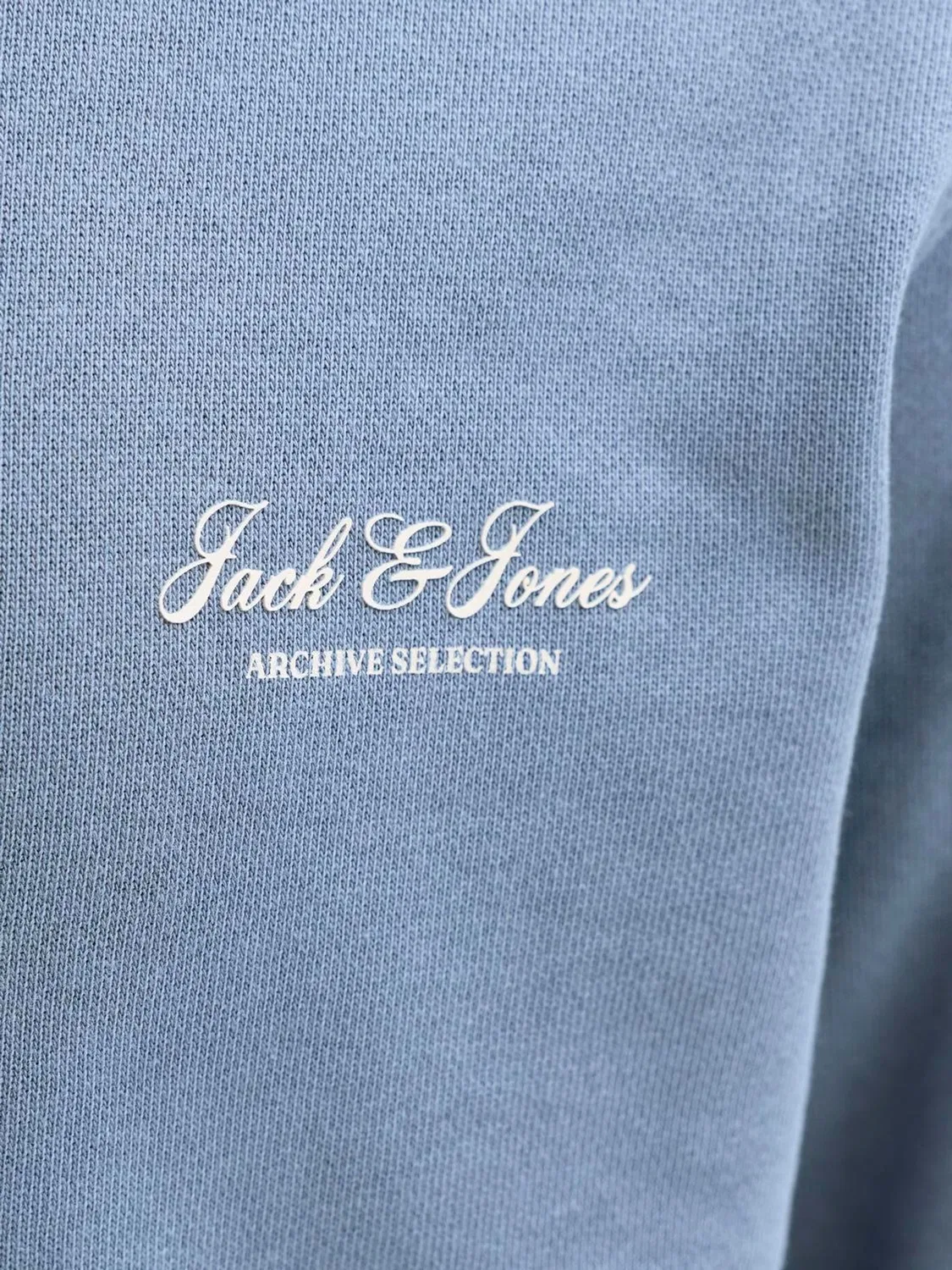 Свитшот с принтом, модель Logo Print JACK & JONES JUNIOR, синий — фото 3