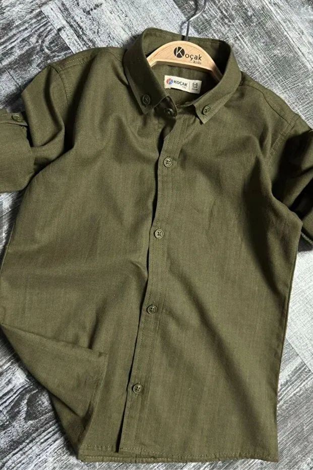 Детская рубашка для мальчиков с длинным рукавом Kidmark Çocuk Modası, Nude Color