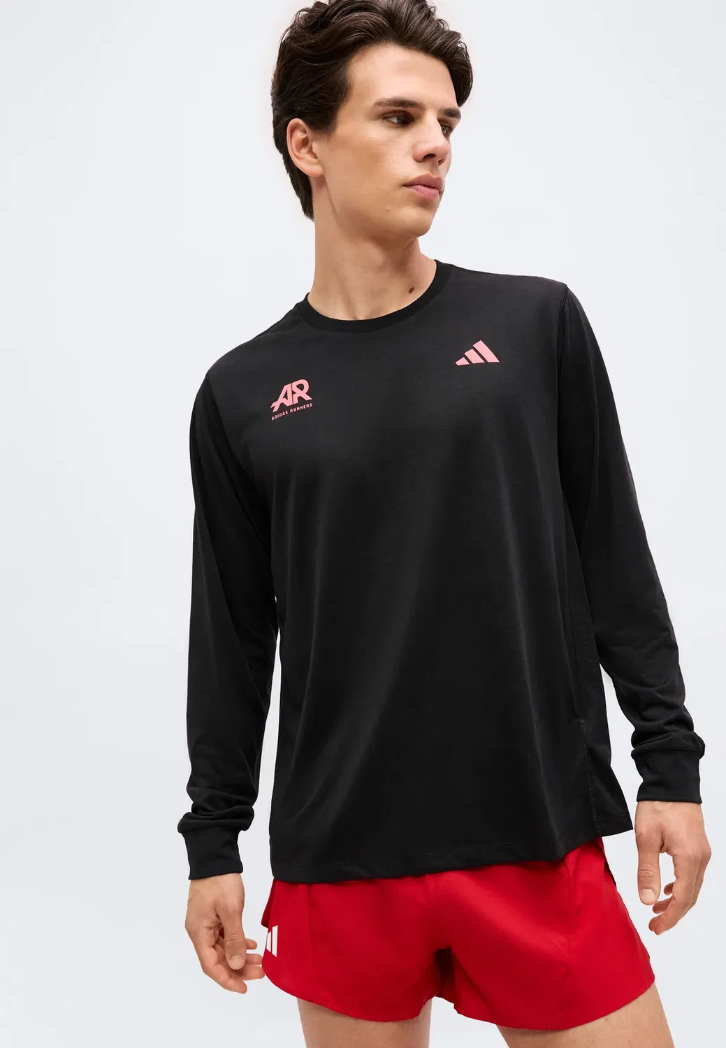 Adi365 унисекс - футболка с длинными рукавами Adidas Performance, Black/Pure Turbo — фото 4