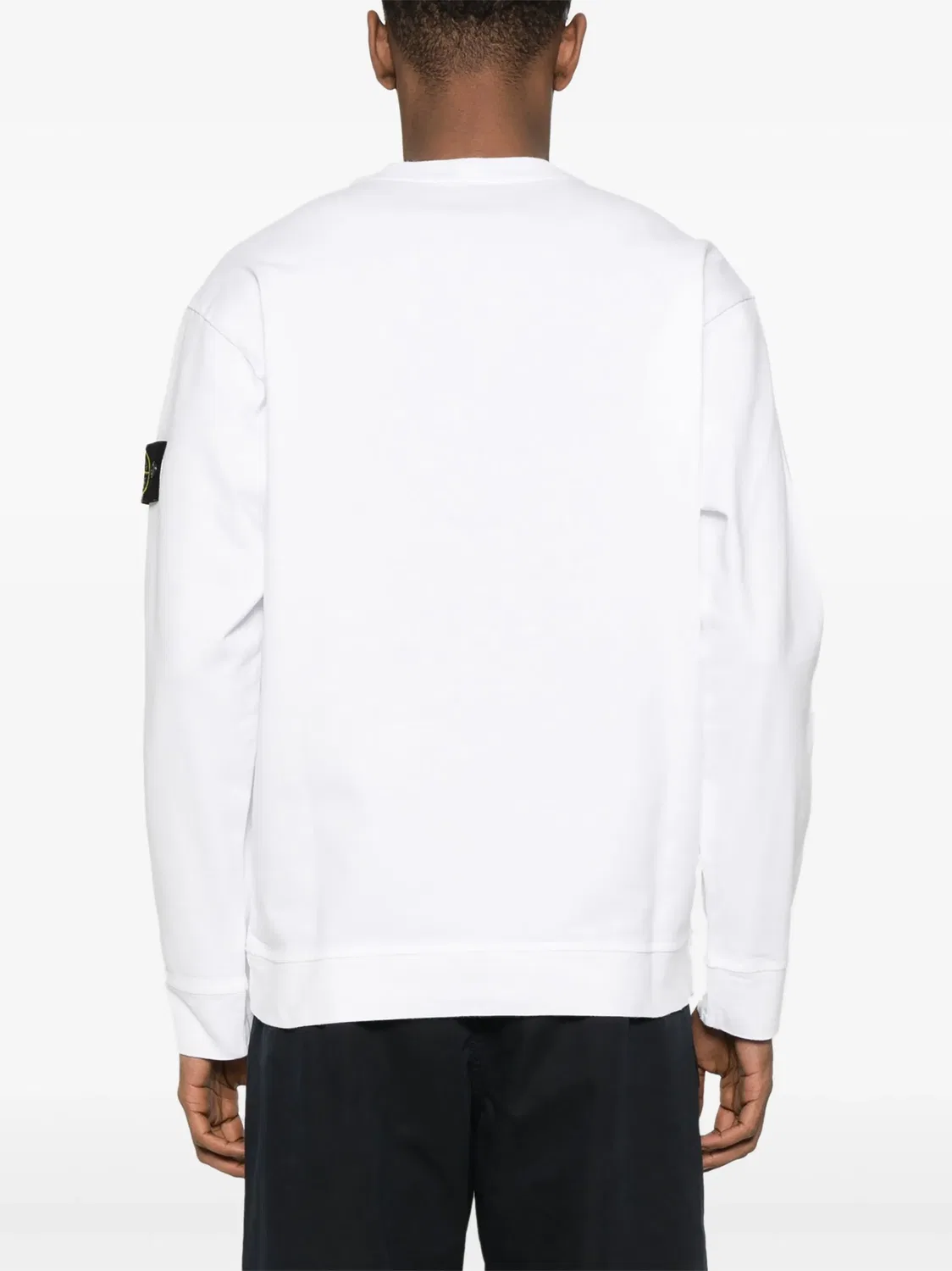 Sweatshirt с компасом из хлопка Stone Island, белый — фото 3