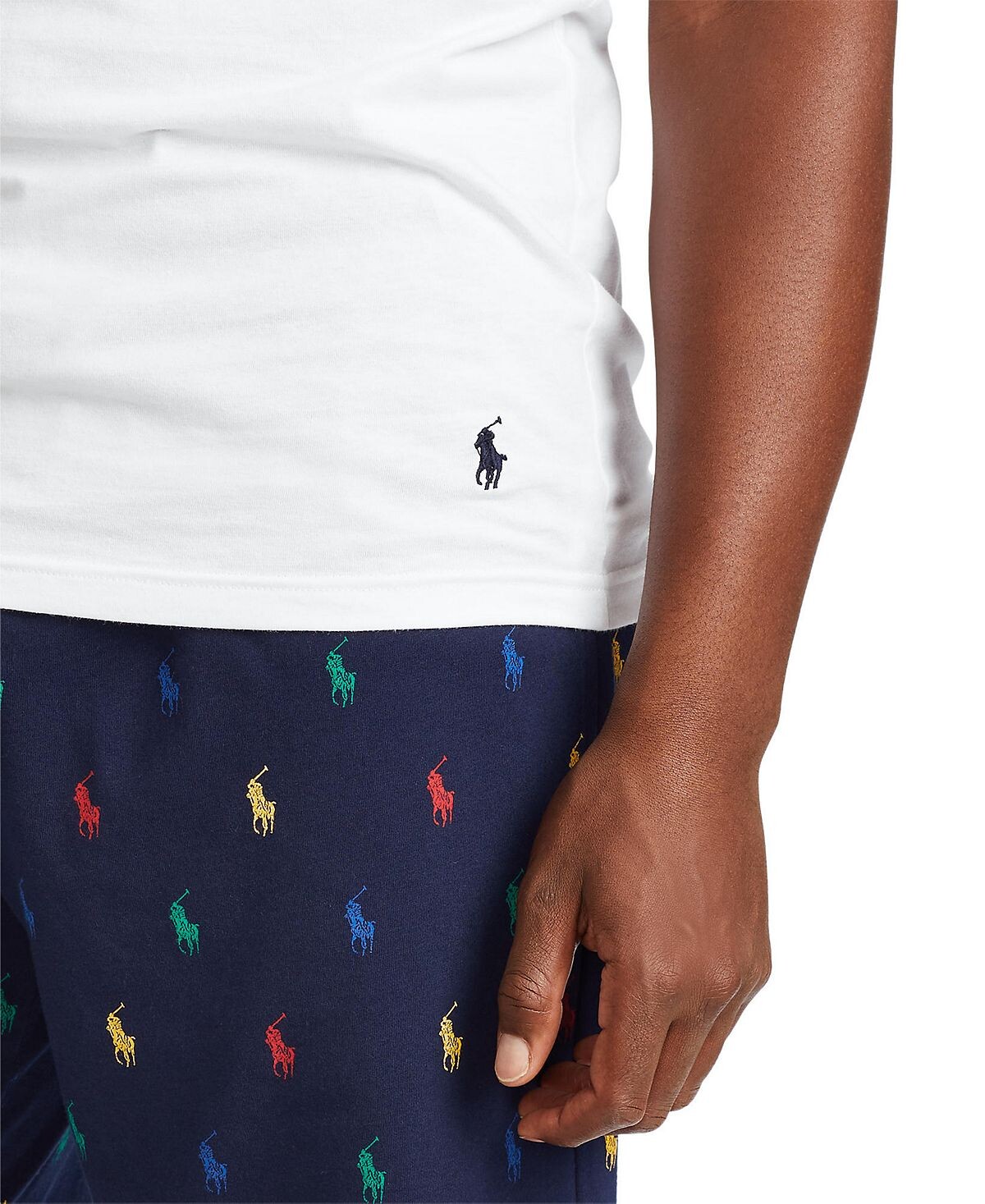 Мужчины 3-pk. классические майки slim fit Polo Ralph Lauren, белый — фото 4