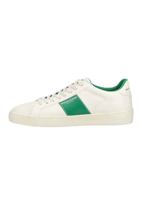 Кроссовки ton кремово-зеленого цвета Scotch & Soda, Cream-Green