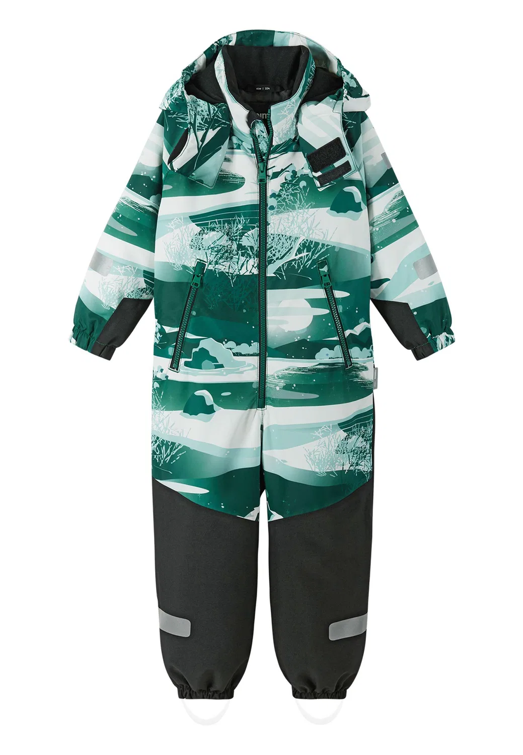 Детский зимний комбинезон Reimatec Schneeanzug Winteroverall Kurikka Reima, Grun Weiß