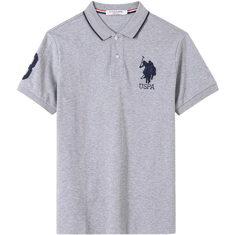 Поло для мужчин U.S. POLO ASSN., Light Gray