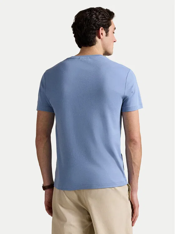 Футболка custom slim fit Polo Ralph Lauren, синий — фото 3