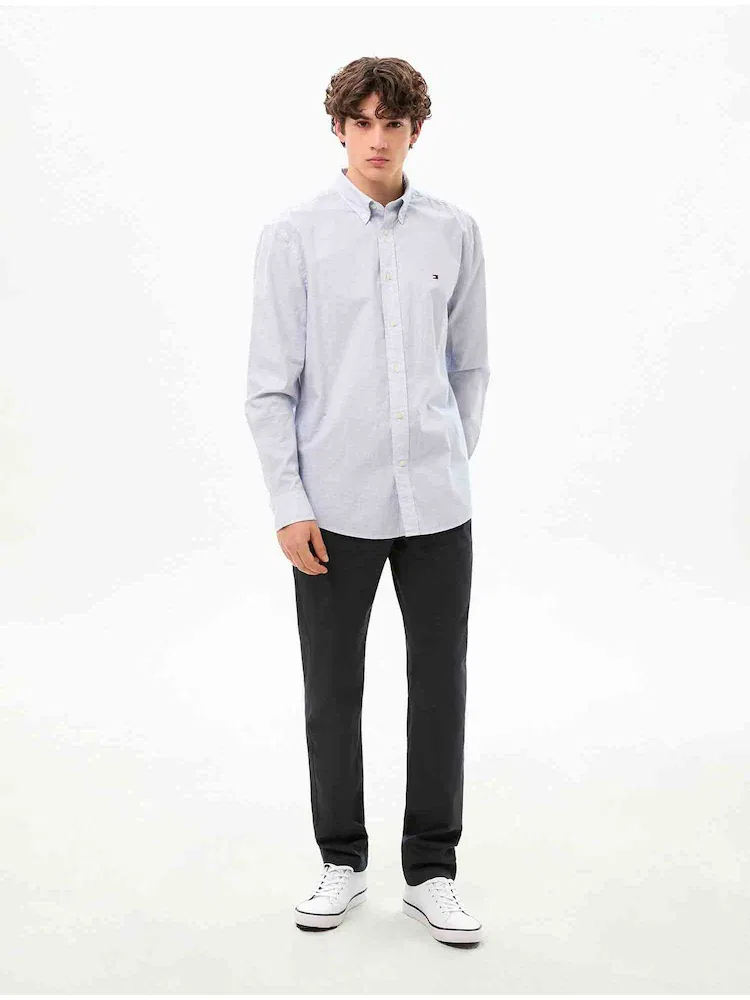 Рубашка с мелким узором, Regular fit TOMMY HILFIGER, Sky Blue — фото 2