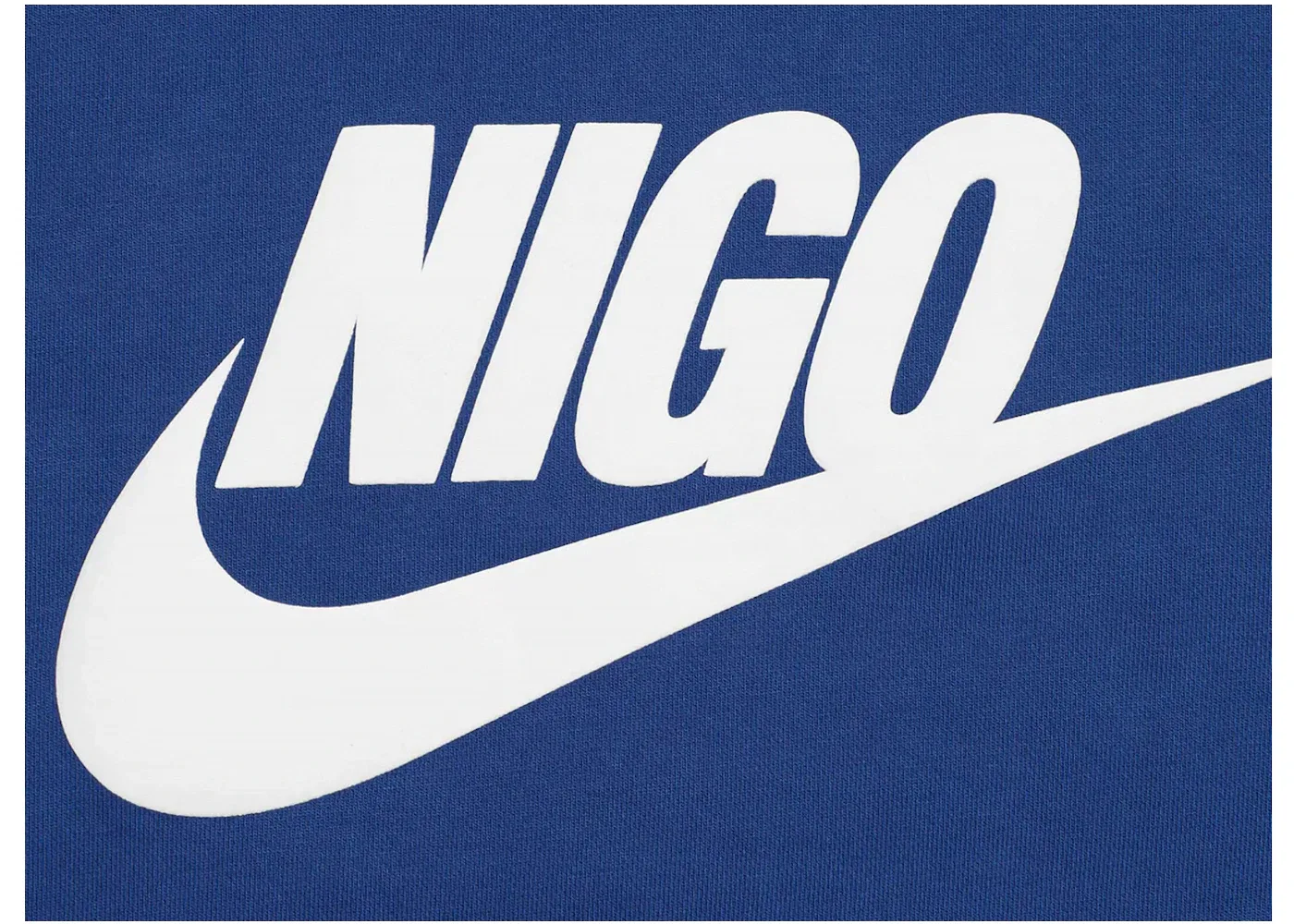 Мужской свитшот из флиса с принтом Nike x Nigo NRG Fleece Crew, Navy — фото 3