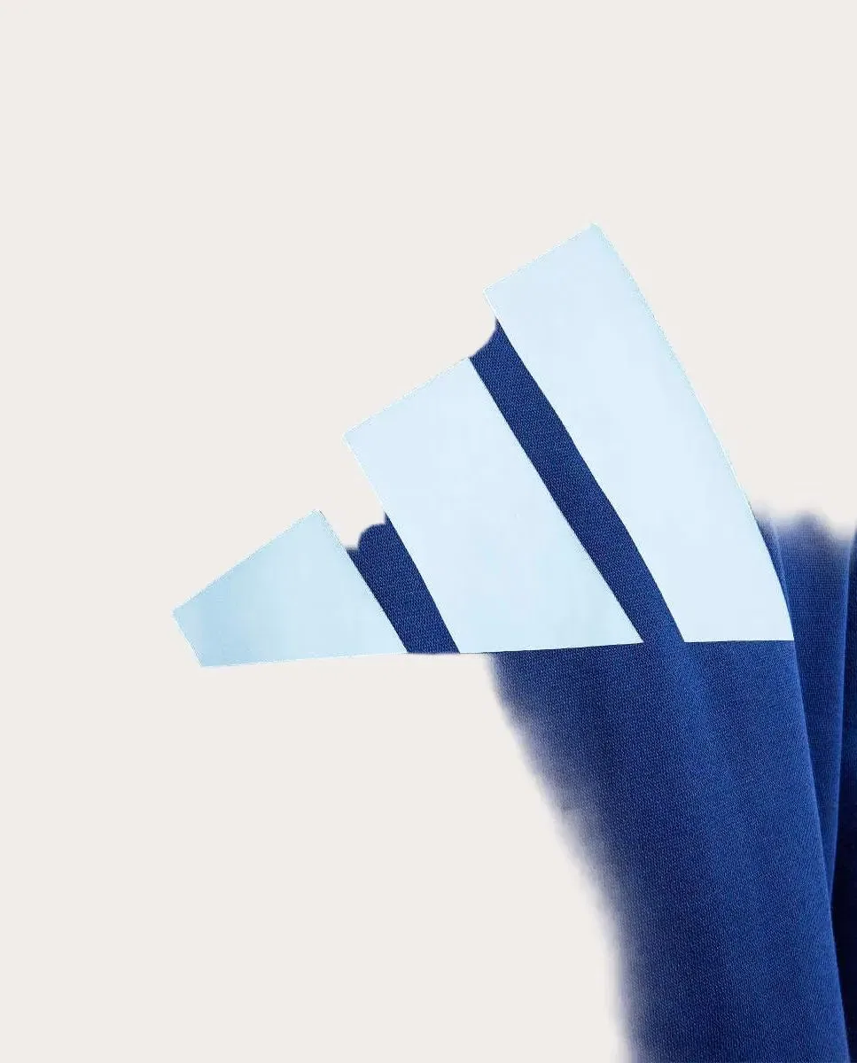 Детская худи с принтом Colorblock adidas, Azul — фото 4