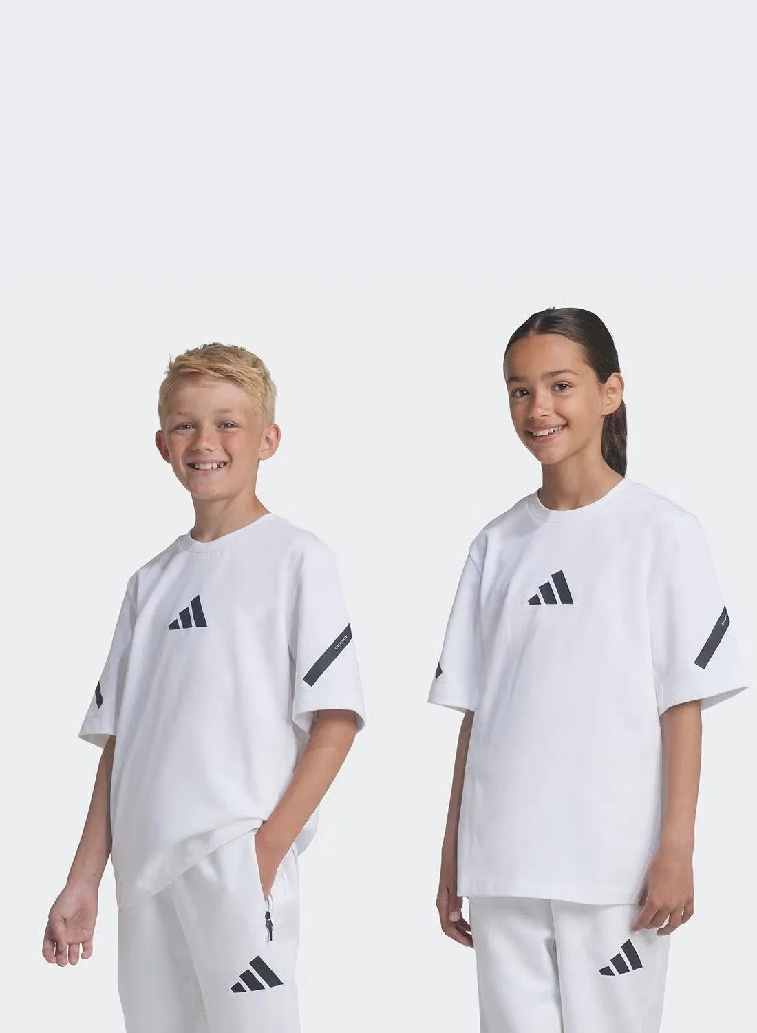 Футболка с принтом Z.N.E Adidas, белый
