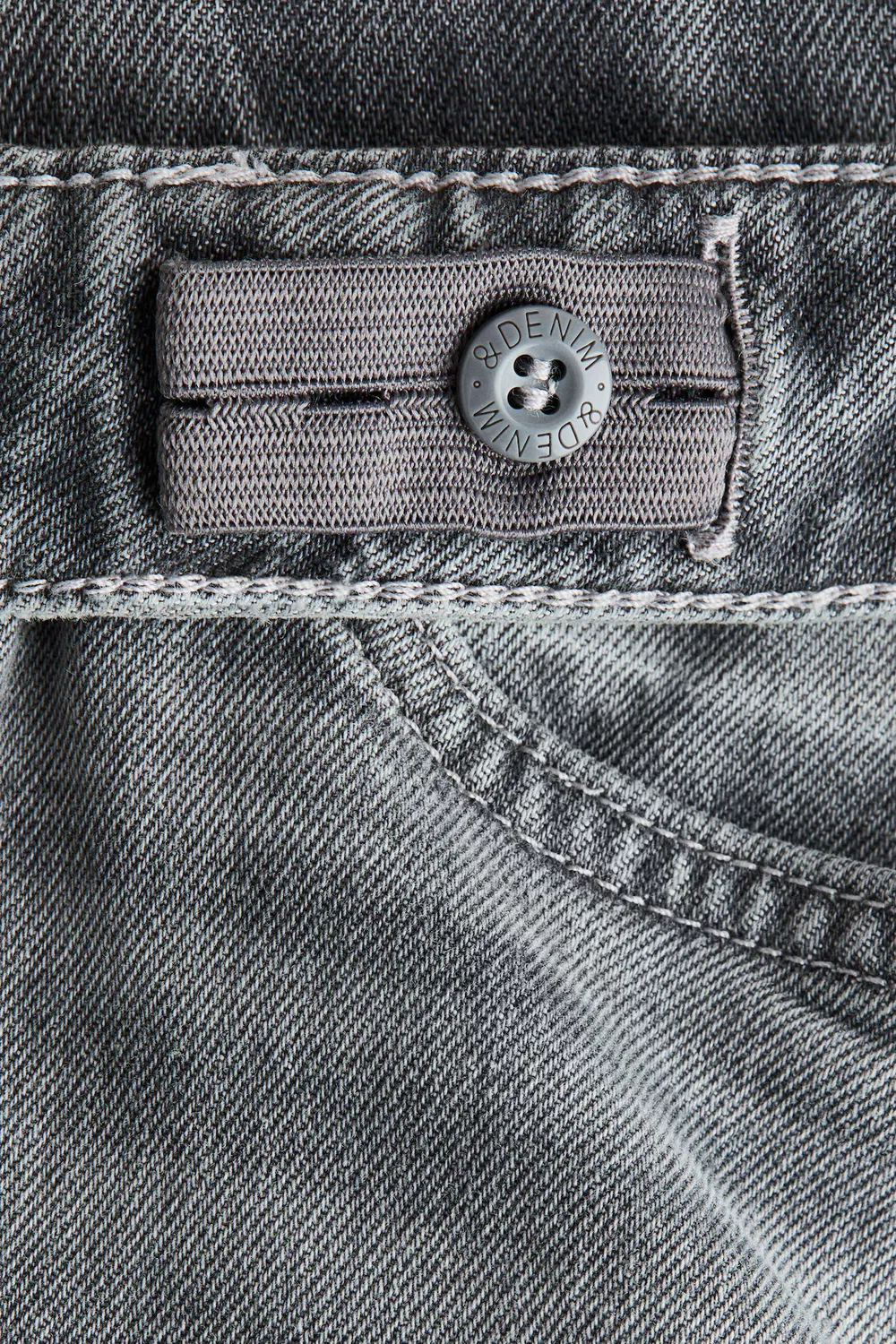 Свободные джинсы-клеш H&M, Denimgrau — фото 2