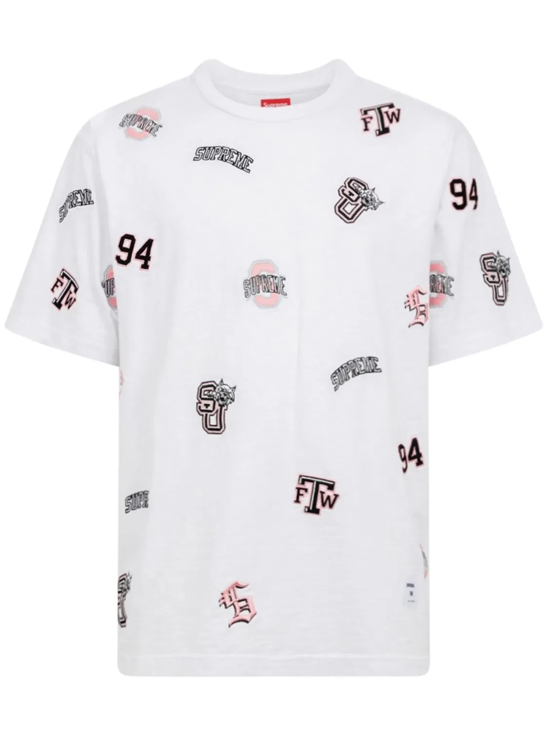 Футболка с логотипом университета белая Supreme, белый