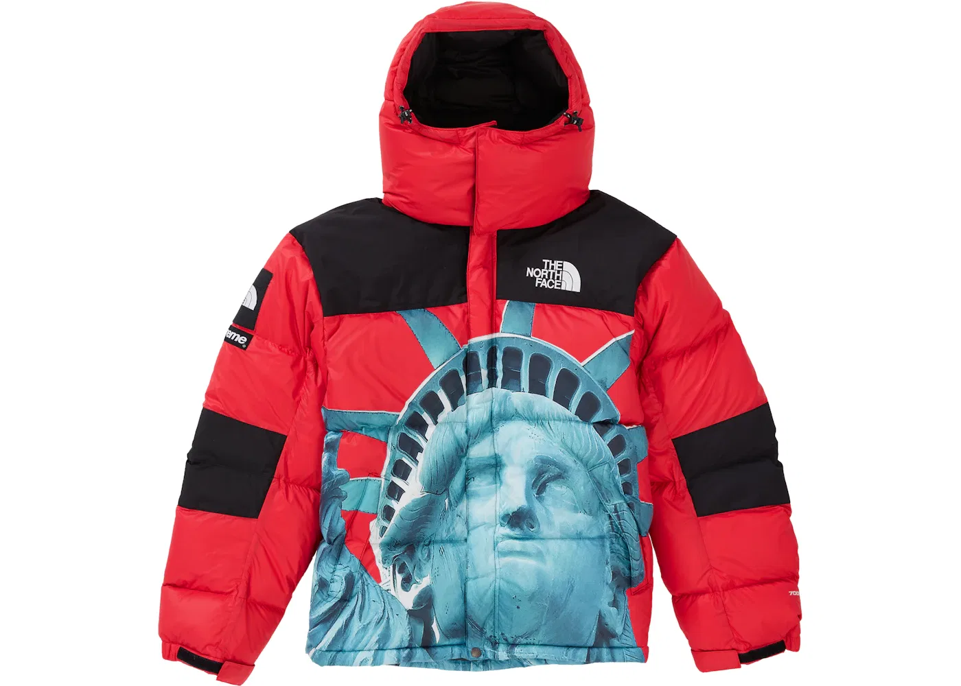 Мужская куртка Балторо с принтом Liberty Supreme x The North Face, Красный