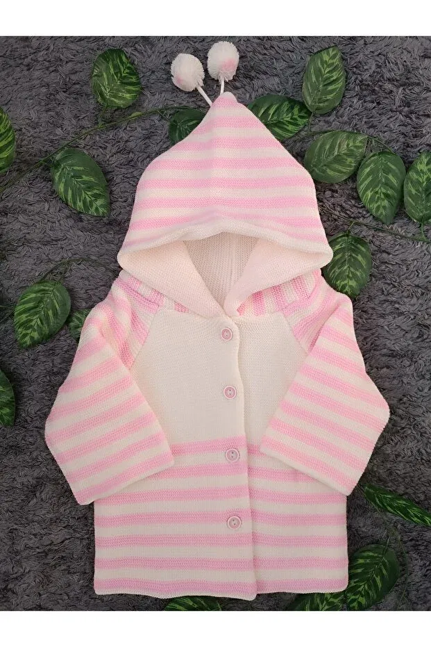 Детский кардиган с капюшоном Minicey Baby, White