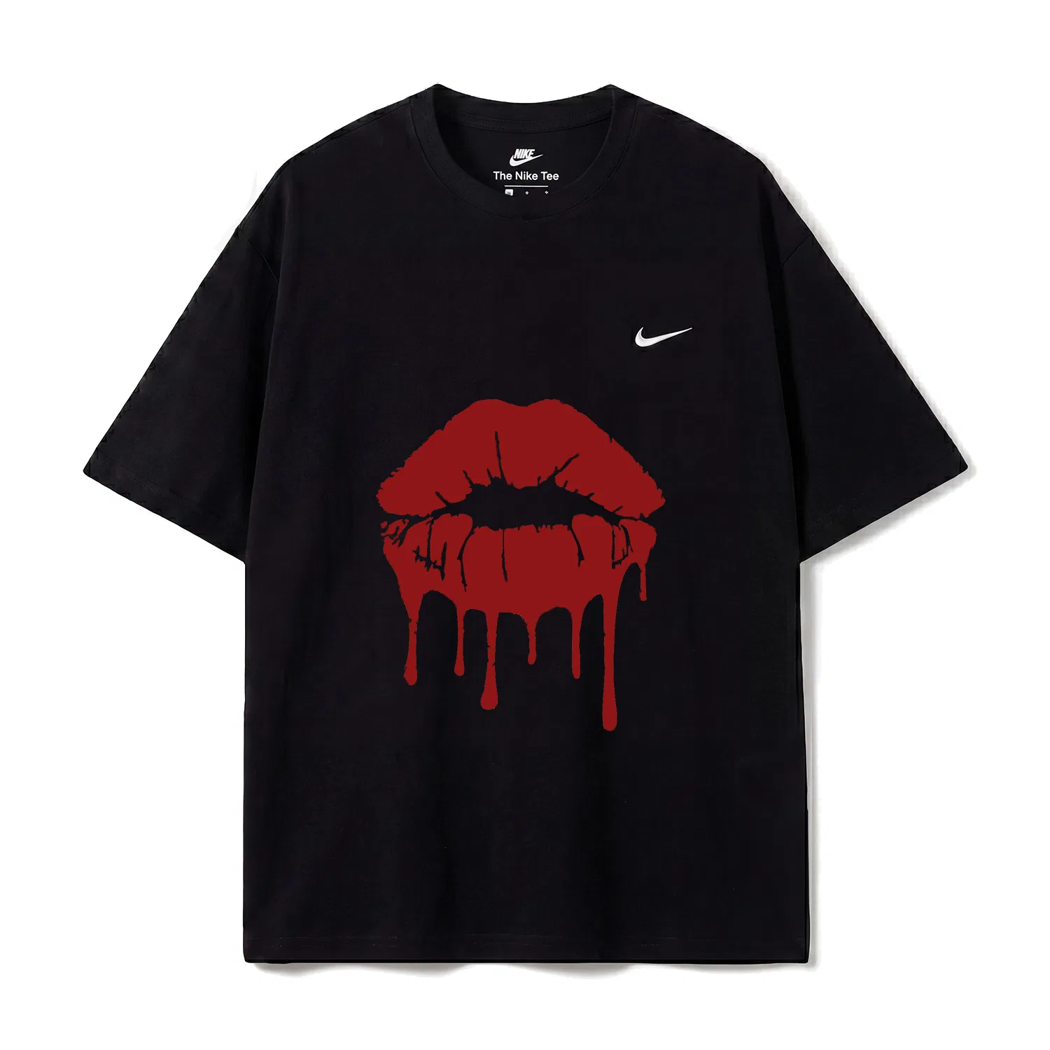 Детская футболка с круглым вырезом Nike Sportswear, Red Black