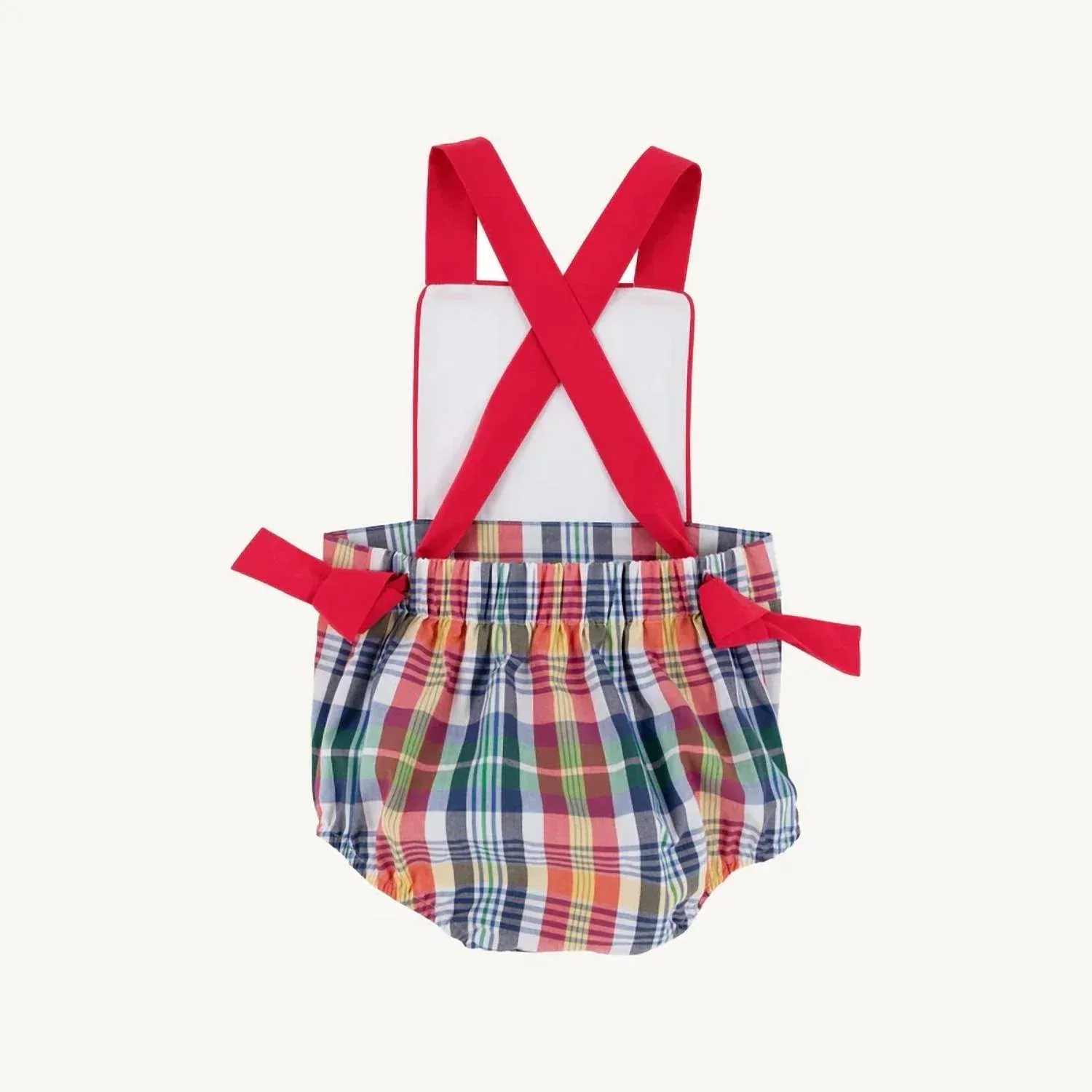 Детский комбинезон-солнцезащитный с принтом Sayre Montpelier Plaid Beaufort Bonnet, Montpelier Plaid/White/Red — фото 2
