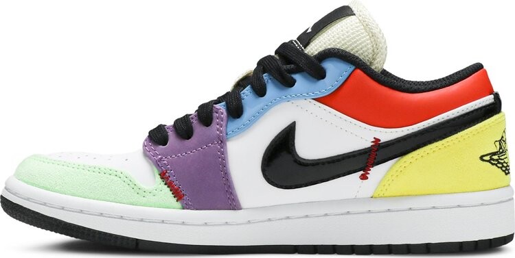 Кроссовки Wmns Air Jordan 1 Low SE Lightbulb, разноцветный — фото 3