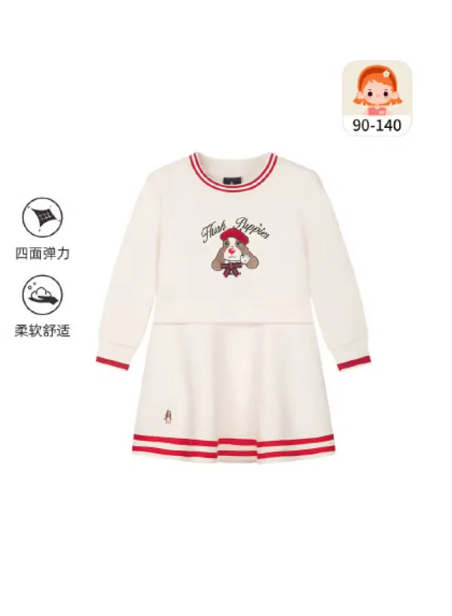 Платье из футера с принтом щенка Hush Puppies