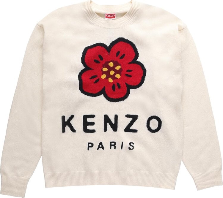 

Джемпер Kenzo Paris Regular Jumper 'Off White', кремовый, Бежевый, Джемпер Kenzo Paris Regular Jumper 'Off White', кремовый