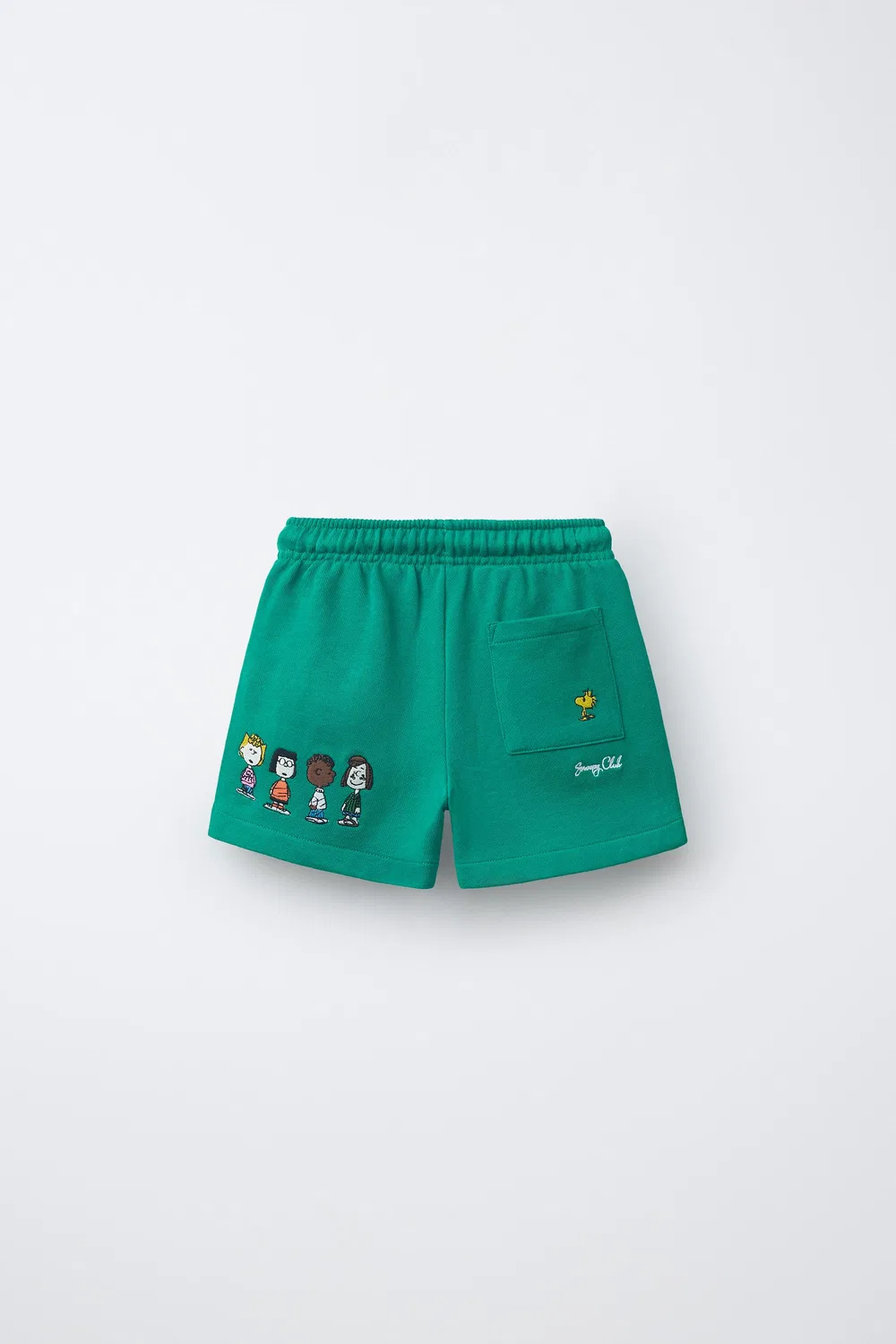 Спортивные шорты-бермуды с вышивкой SNOOPY PEANUTS ZARA, Green — фото 2