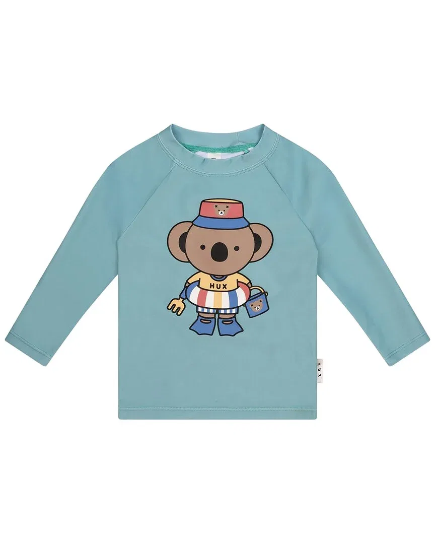 Детский купальный лонгслив с защитой UPF 50+ Kel Koala Huxbaby, зеленый