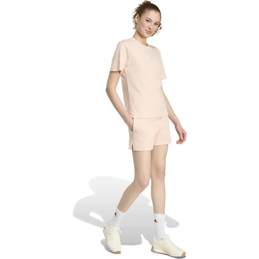Шорты женские с принтом adidas W SL FC SHO BLUPNK/WHITE, Розовый — фото 4