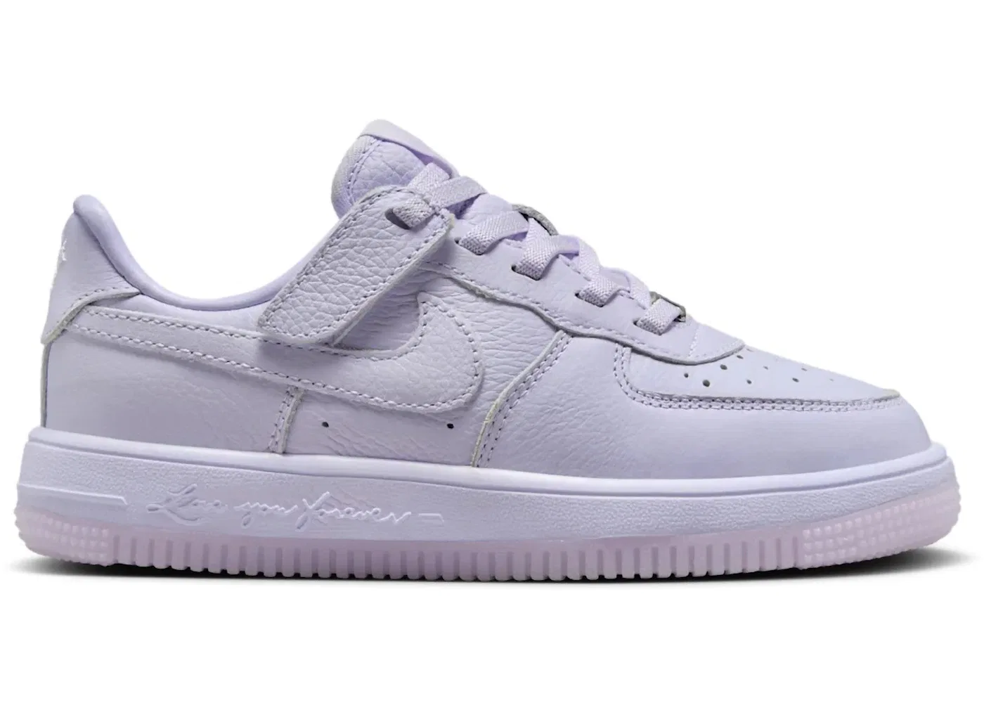 Детские кроссовки с замком EasyOn Nike Force 1 Low EasyOn Nike, Palest Purple/Cobalt Tint/Metallic Silver