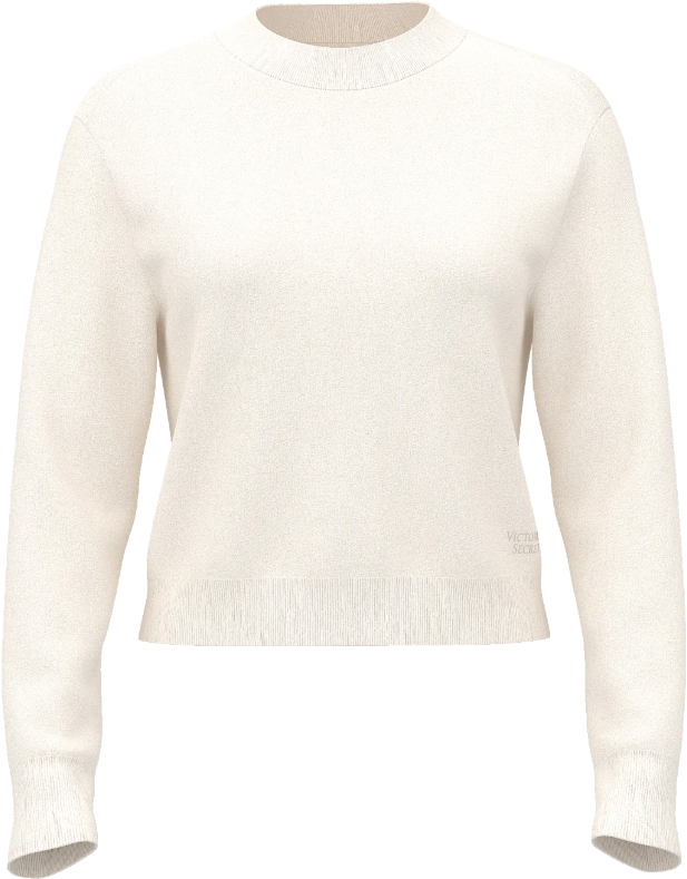 Джемпер Victoria's Secret Luxe Knit Crewneck, белый