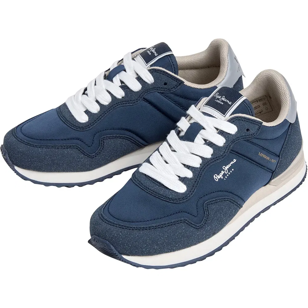 Детские кроссовки для мальчиков с принтом Hailon Basic Pepe jeans, Blue — фото 3