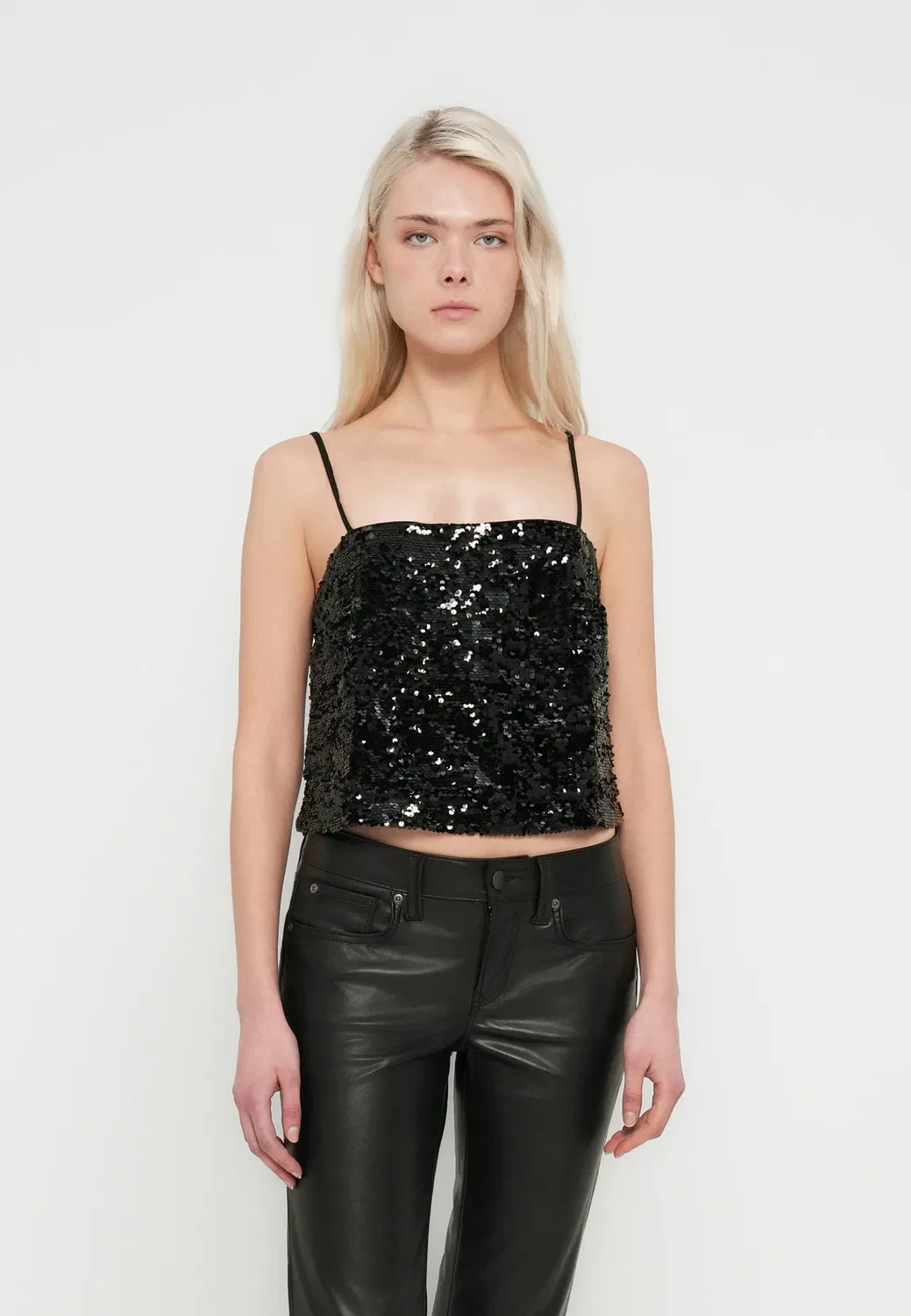 Блузка с пайетками Gap, Black