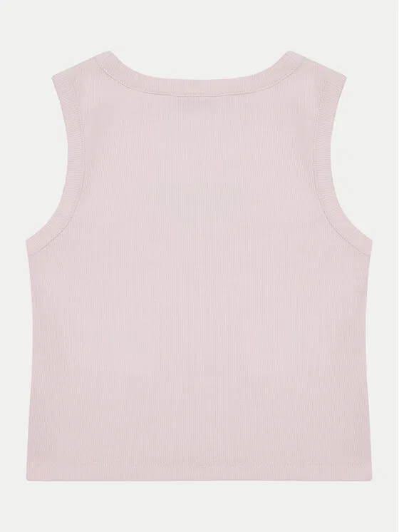 Майка regular fit Guess, розовый — фото 2
