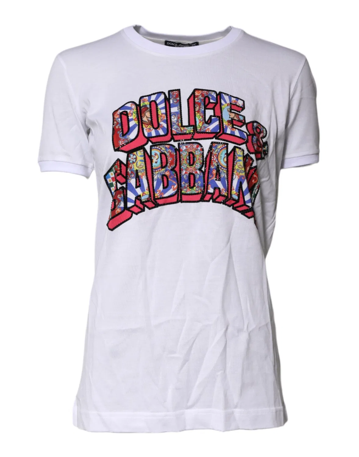 Женская футболка с принтом логотипа Dolce & Gabbana, White
