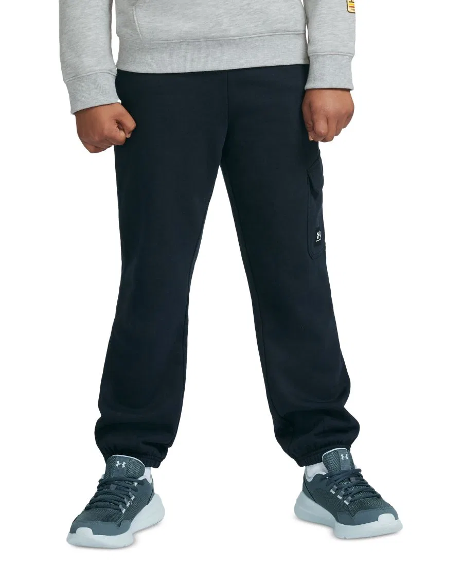 Спортивные брюки с утяжкой и карго-карманом, модель Under Armour, Black