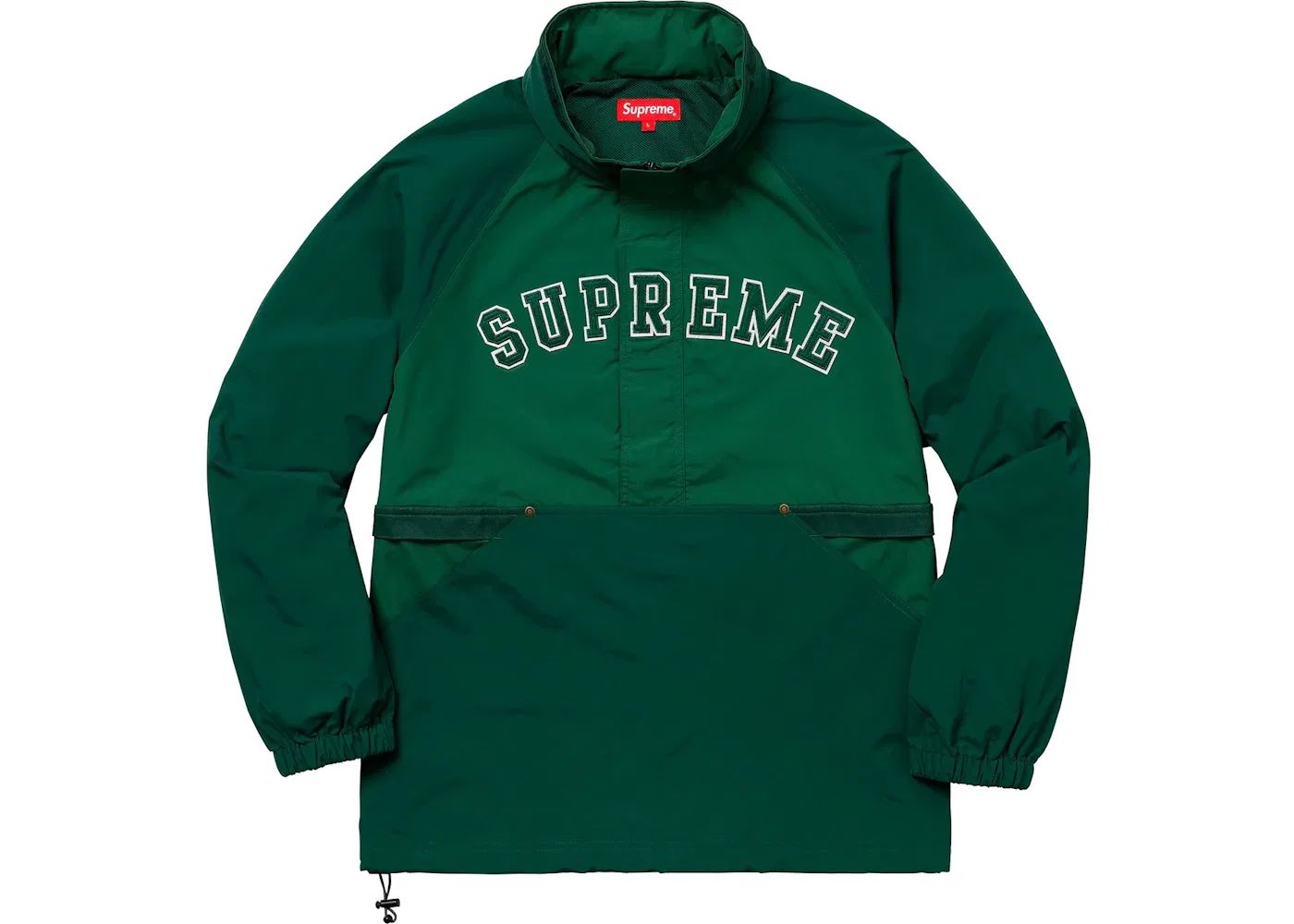 Мужской пуловер с половиной застежкой-молнией Supreme Supreme Court Half Zip Pullover, Dark Green — фото 2