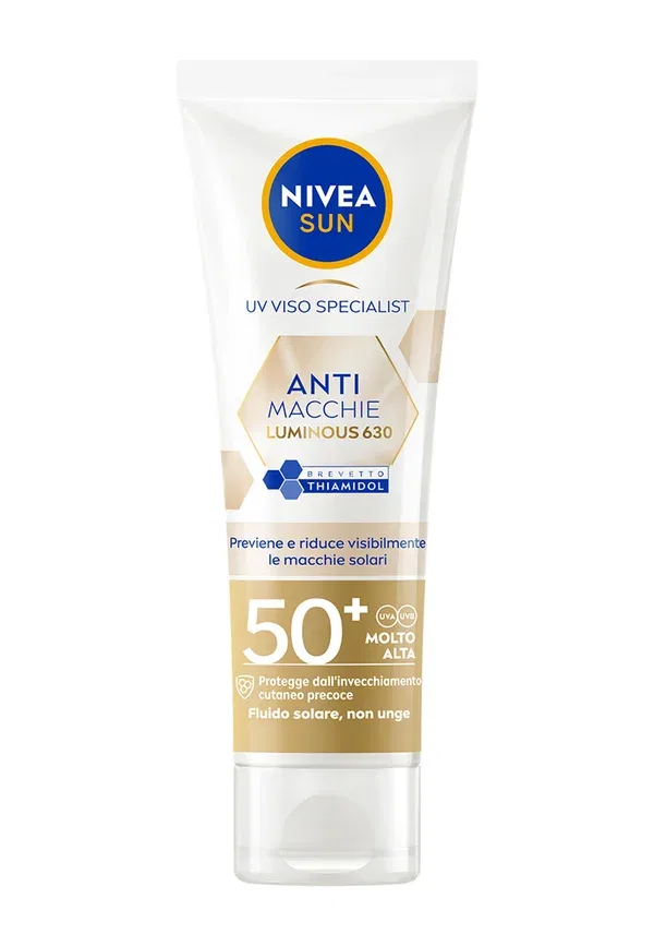 Солнцезащитный флюид для лица SPF 50+ Luminous630 Nivea Transparent 40 мл, прозрачный