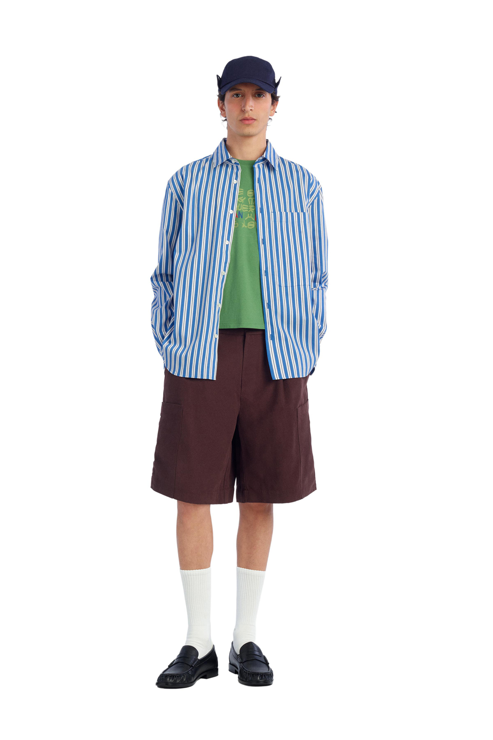 Футболка Zara Benito Antonio Collection Cropped Fit 'Amor' Slogan, зеленый — фото 3