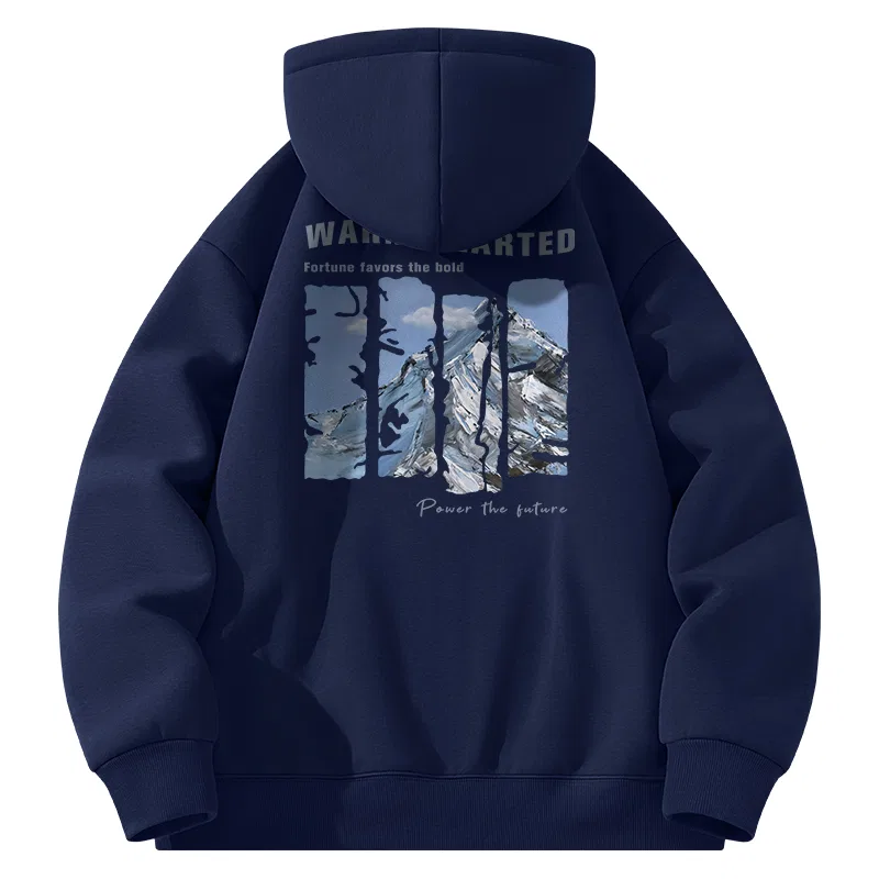 Свитшот детский с принтом Frozen Mountain MINISO, Navy Blue