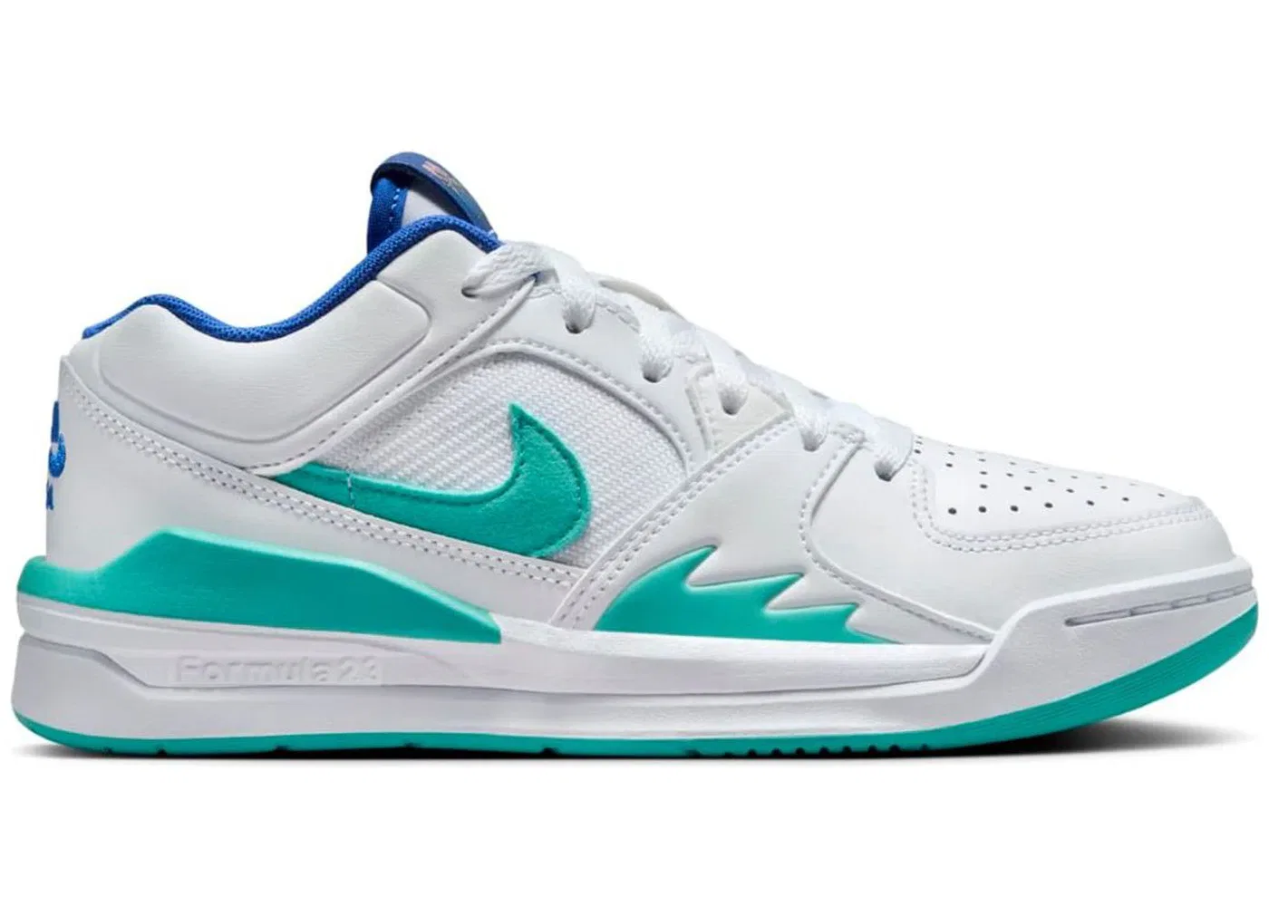 Детские кроссовки с длинным шнурком Jordan Stadium 90 SE Jordan, White/Hyper Jade/Tangerine Tint/Hyper Royal