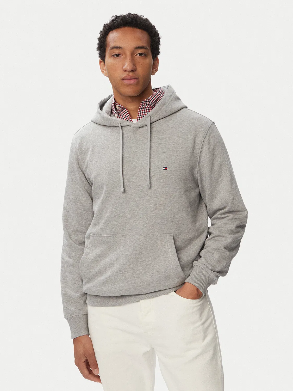 Мужская толстовка стандартного кроя Essential Terry Tommy Hilfiger, светло-серый
