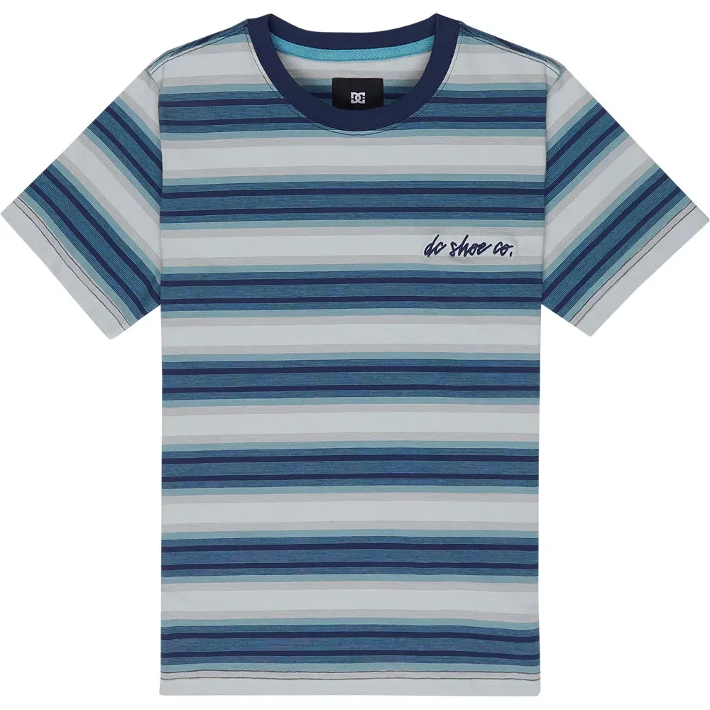 Детская футболка для мальчиков с полосатым принтом Sheriff Stripe Dc shoes, Blue