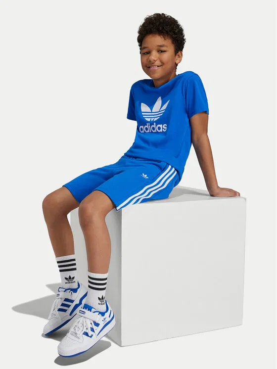 Футболка regular fit adicolor Trefoil Adidas, синий — фото 4