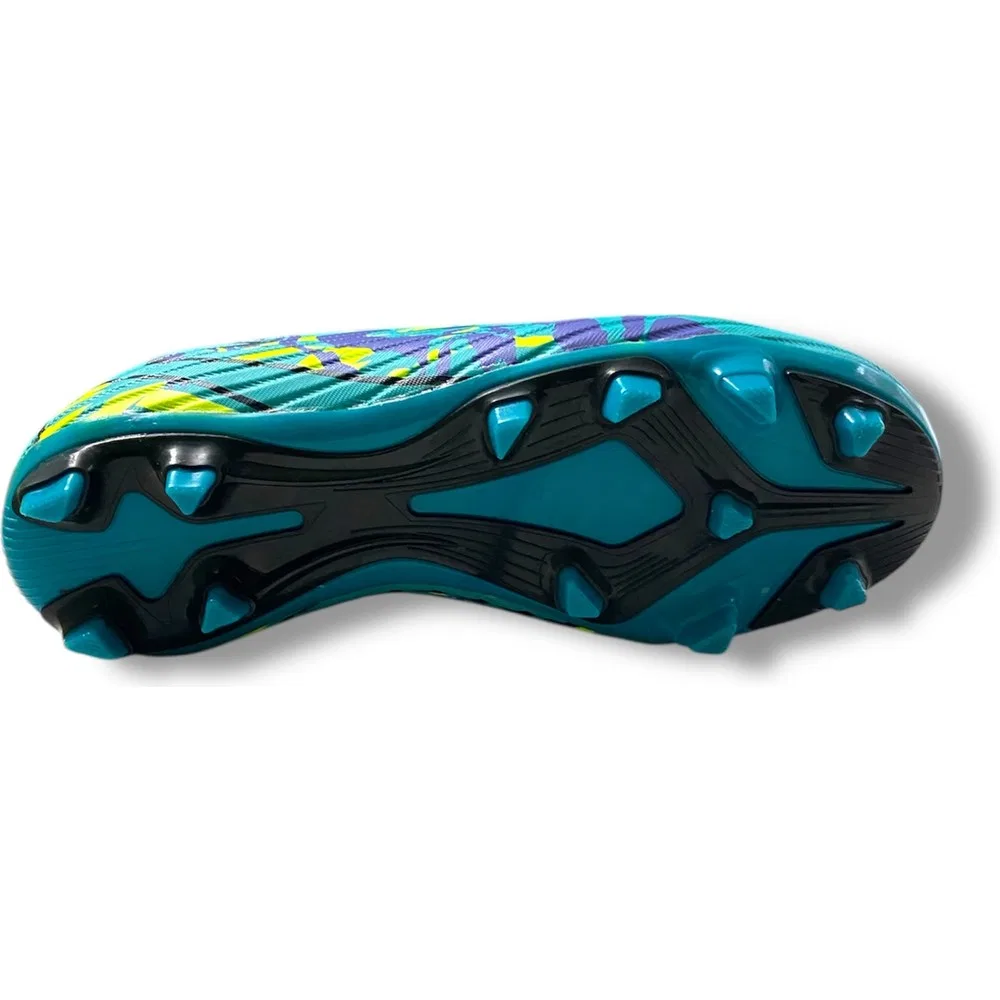 Детские футбольные бутсы с носком для мальчиков Turquoise Green Pattern Mercurıal — фото 4
