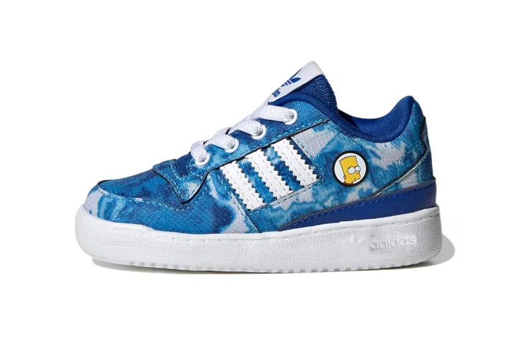 Детские кроссовки для малышей с низким верхом The Simpsons x FORUM Adidas Originals, Черный
