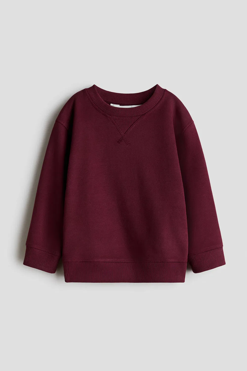 Толстовка с круглым вырезом H&M, Dunkelrot