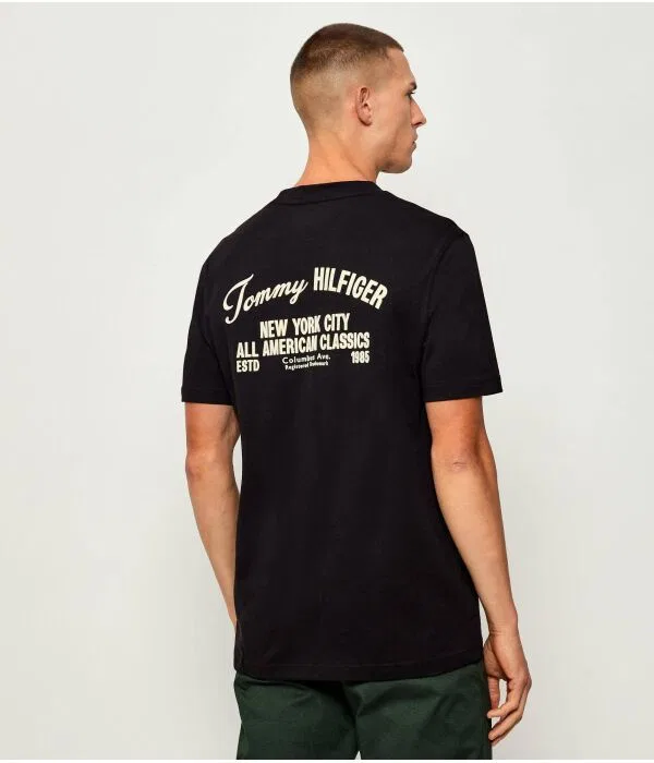 Мужская футболка с круглым вырезом American Classics Tommy Hilfiger, черный — фото 3
